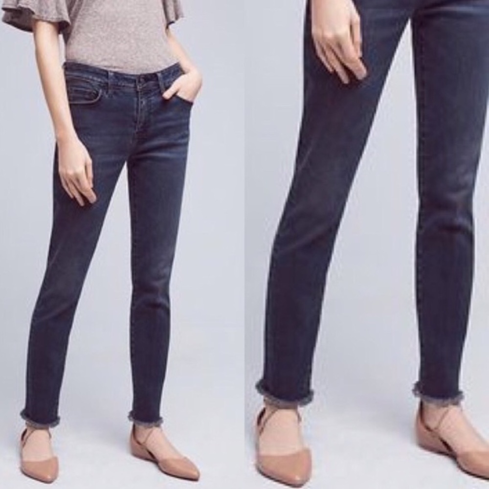 Anthropologie Pilcro Script Fringe Hem Jean Sz. 26